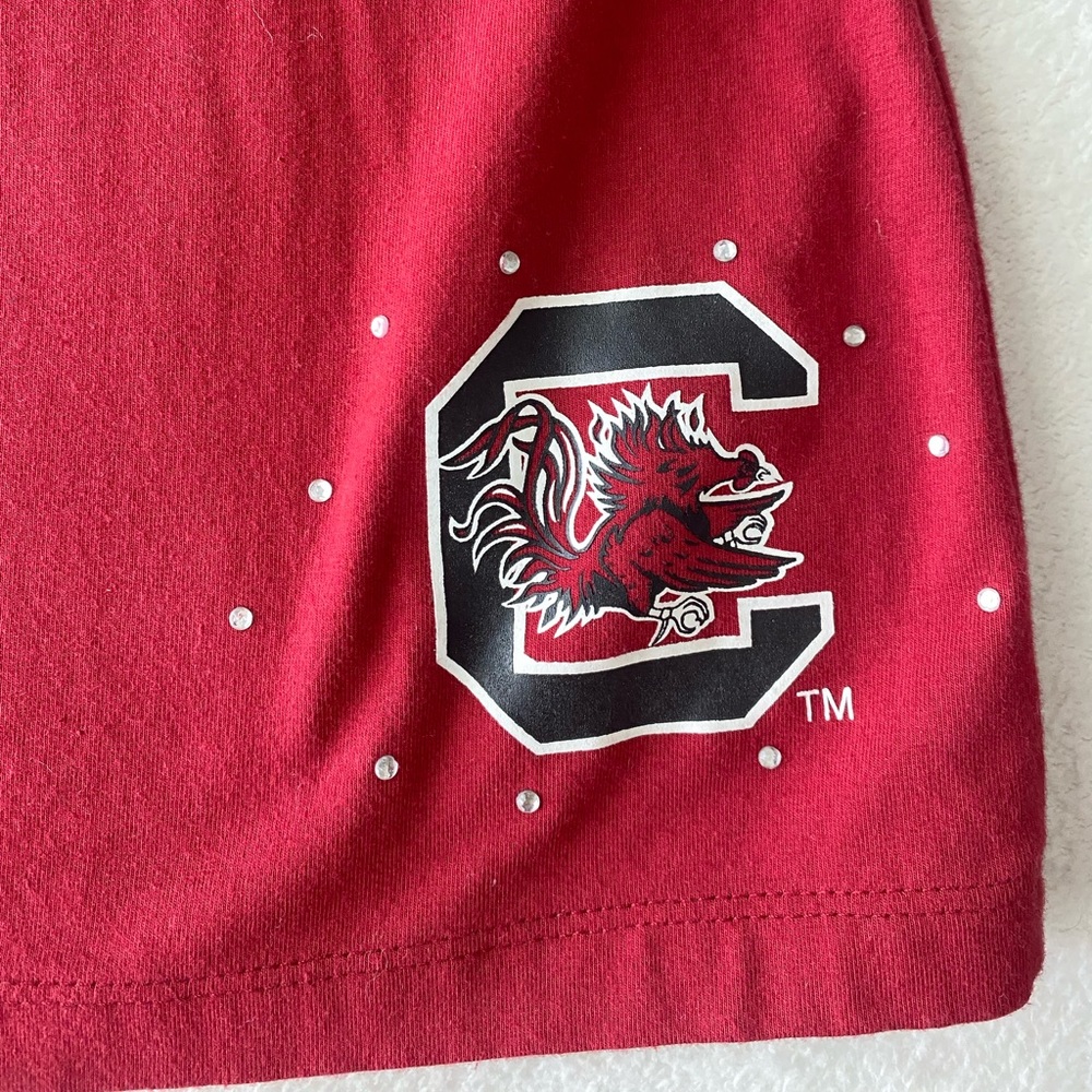 🆕 USC Gamecocks sleeveless tank dress with ruffles around neckline - Picture 7 of 12
